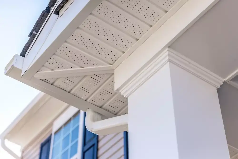 Soffit and fascia repair on residential home in Cherokee County, GA