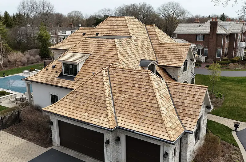 Cedar shake roof on a North Georgia home